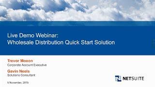 Live Product Demo: NetSuite QuickStart for Wholesale Distributors