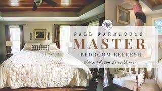 Fall Farmhouse Master Bedroom Refresh 2022 | Clean, Decorate & DIY With Me! | Simple Country Decor