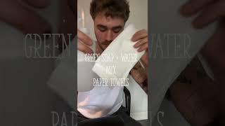 🪡How I stick and poke myself at home! (full video on my channel) #tattoo #handpoketattoo #handpoke
