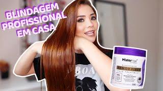 BLINDAGEM CAPILAR EM CASA - ARMOR FIBER Mister Hair