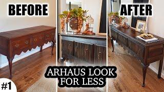 Transforming A Second Hand Table Into Arhaus Dupe| Flippin' Furniture #1