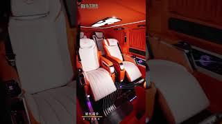 Modification Seat For MPV Car Luxury Car Seat Table Rear Sofa Bed Mercedes-Benz Case Share. #benz