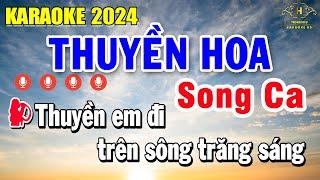 Thuyền Hoa Karaoke Song Ca Nhạc Sống 2024 | Trọng Hiếu