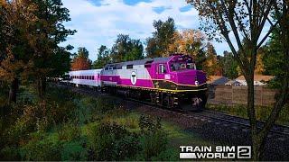 BOSTON SOUTH STATION TO STOUGHTON || TRAIN SIM WORD 2 GAMEPLAY #train