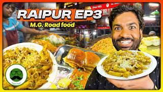 Raipur MG Road Food Tour | Raipur Food Tour EP 3 | Veggie Paaji