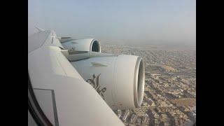 Airbus 380 Emirates full flight Dubai to Madrid