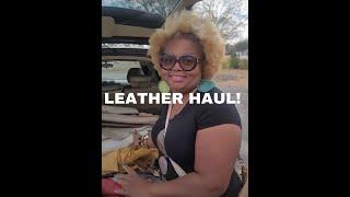 Look at my amazing leather haul....I am soo excited