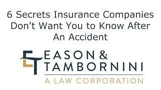 Personal Injury: 6 Secrets Insurance Companies Don't Want You to Know After An Accident