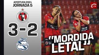 XOLOS 3-2 PUEBLA | JORNADA 5 | APERTURA 2024 LIGA MX FEMENIL | RESUMEN | CALIENTE TV 