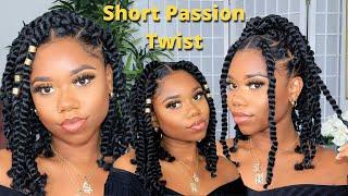 DIY Short Passion Twist | EASY Step-By-Step Tutorial | TWO METHODS (No Crochet & Crochet) | Chev B