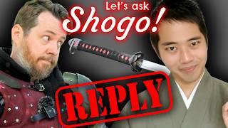 REPLY to Let's ask Shogo - straight vs curved katana TESTED!