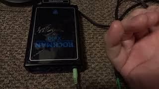 How to Connect Rockman to Amp (Phones with Demo No Sound Loss)