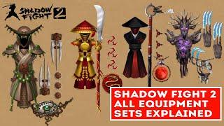 SHADOW FIGHT 2 ALL EQUIPMENT SETS EXPLAINED IN HINDI