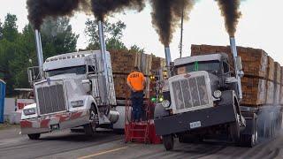 Loaded Semi Drag Racing 2023 Over The Top Diesel Showdown. Onaway Speedway.