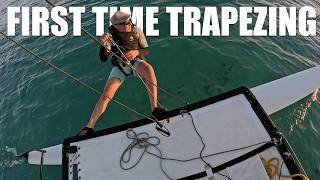 Learning to Trapeze in Calm Sailing Conditions: Is it Possible?