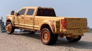 Assembling a Wooden Ford F-450 Super Duty Limited Edition | Handmade Woodworking Masterpiece