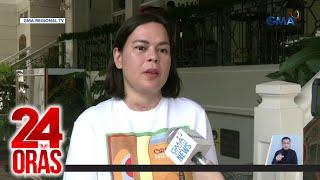 Vice President Sara Duterte - I welcome that finally na-file na 'yung impeachment case | 24 Oras