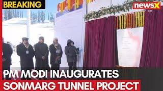 PM Modi Inaugurates Sonmarg Tunnel Project, Addresses Public Meeting in J&K | NewsX