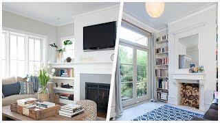 75 White Living Room Library Design Ideas You'll Love 