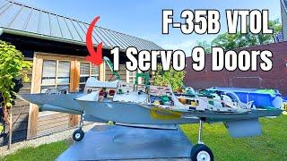 F-35B 2x90mm EDF RC 3 Bearing Swivel Module | 9 STOVL Doors Moving Controlled By Just 1 Servo?!