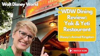 Disney Restaurant Review: Yak & Yeti Restaurant in Animal Kingdom | Disney World | Deni Sunderly