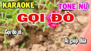 Karaoke Gọi Đò Tone Nữ Nhạc Sống Trữ Tình Hay | Kho Nhạc Karaoke