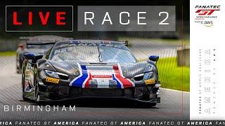 LIVE | Race 2 | Barber Motorsports Park| Fanatec GT World Challenge America powered by AWS 2024