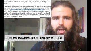 US Military Is Approved To Kill US Citizens On US Soil Now?