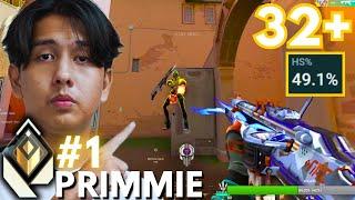 Primmie 49.1% HS Rate is INSANE! #1 Radiant! [APAC] #primmie