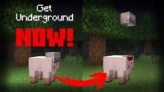 If You Spot a Skull Head Sheep, GET UNDERGROUND FAST! Minecraft Creepypasta