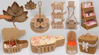 10 Space Saving Organizer Ideas Reuse Waste Material, Jute Craft Ideas