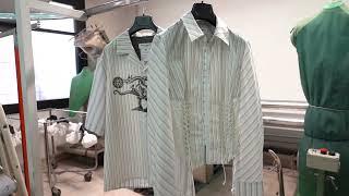 MARINE SERRE REGENERATED - STRIP POPLIN & JACQUARD SHIRTING Fall/Winter 2022