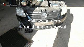 Volkswagen Fox front bumper removal