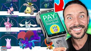 I Spent * 10,000,000 STARDUST * Maxing Out Level 50 Pokémon!