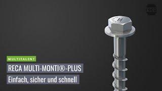 RECA MULTI-MONTI®-PLUS Schraubanker - Einfach, sicher und schnell