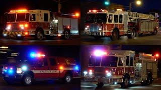 Trenton Fire Department Engine 6, Engine 10, Ladder 4, C5 & South Battalion Responding