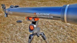 Celestron AstroMaster LT 70AZ Telescope - a closeup look and review