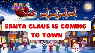 Santa Claus Is Coming To Town Karaoke with Lyrics │Christmas Songs │Sing and Shine Tunes