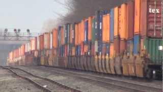 Huge CSX Double Stack Train