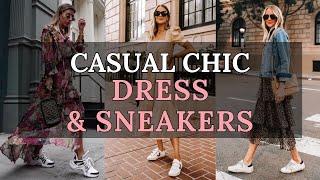 35+ Dresses With Sneakers Outfits Ideas 2024: How To Master Casual Chic Style | 2024 Fashion Trends