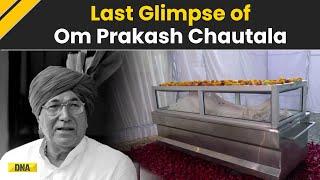 OM Prakash Chautala Death: Final Glimpse Of INLD Chief OP Chautala, Haryana Declares 3-Day Mourning