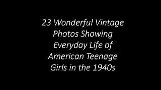 23 Wonderful Vintage Photos Showing Everyday Life of American Teenage Girls in the 1940s