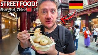 German Husband Tries CHINESE STREET FOOD in Shanghai, China for the FIRST TIME!