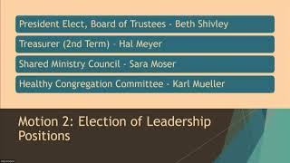 Northwoods UU Church 2022 Annual Meeting