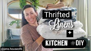 Thrifted Linens & Textiles | Kitchen #DIY |          #Thrifted #Thriftwithme #Thrifting #Thrifthaul