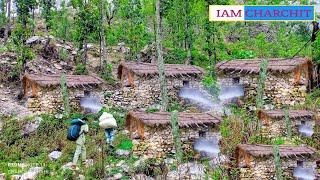 Nepali Mountain Village Life In Nepal | primitive technology | survival life | rural village kitchen