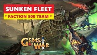 Gems of War SUNKEN FLEET Faction 500 Delve Guide and Best Team! Simple and Pure Strategy!