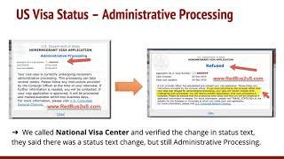 US Visa Case Status CEAC Changed to Refused from Administrative Processing