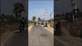 Can RX100 BEAT KTM 200 in a Drag Race?.#shorts #insta360 #ktmduke #duke25