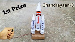 Chandrayaan-3 working model | Chandrayaan for school project | rocket launching  science project